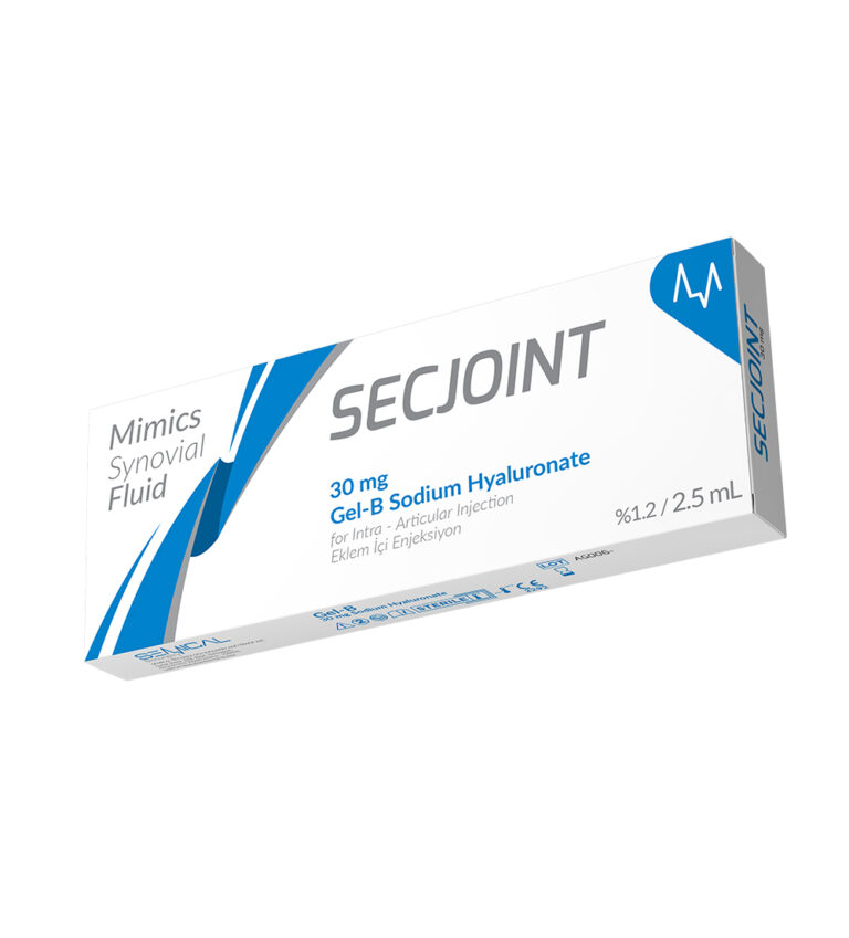 SECJOINT Gel-B Sodium Hyaluronate 30 mg/2,5 mL – Gel tiêm nội khớp