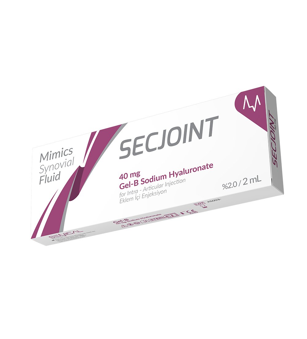 SECJOINT Gel-B Sodium Hyaluronate 40 mg/2 mL – Gel tiêm nội khớp