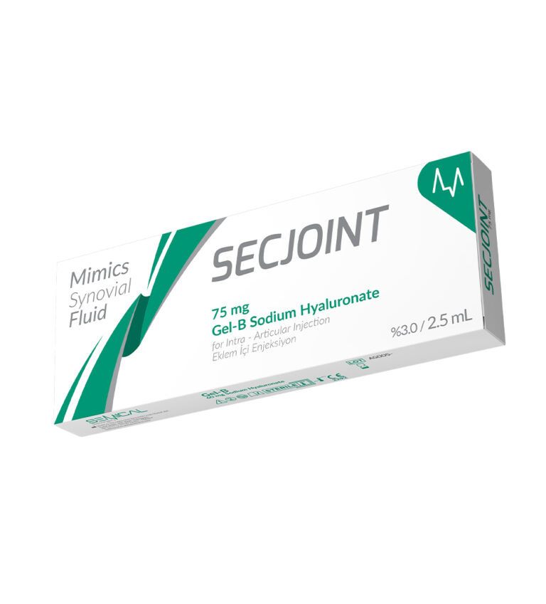 SECJOINT Gel-B Sodium Hyaluronate 75 mg/2,5 mL – Gel tiêm nội khớp