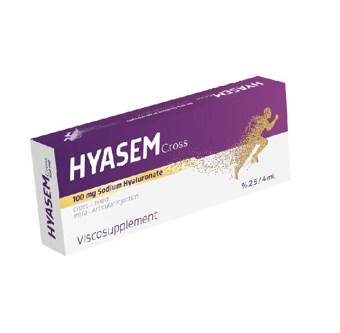 HYASEM Cross Sodium Hyaluronate 100 mg/4 mL – Gel tiêm nội khớp